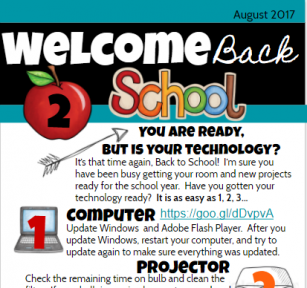 Back to School NewsletterSnapshot